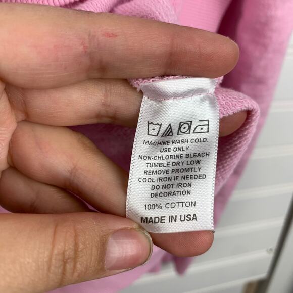 SoulCycle Palm Beach Light Pink Graphic Lounge Pullover Hoodie Medium - Picture 10 of 11